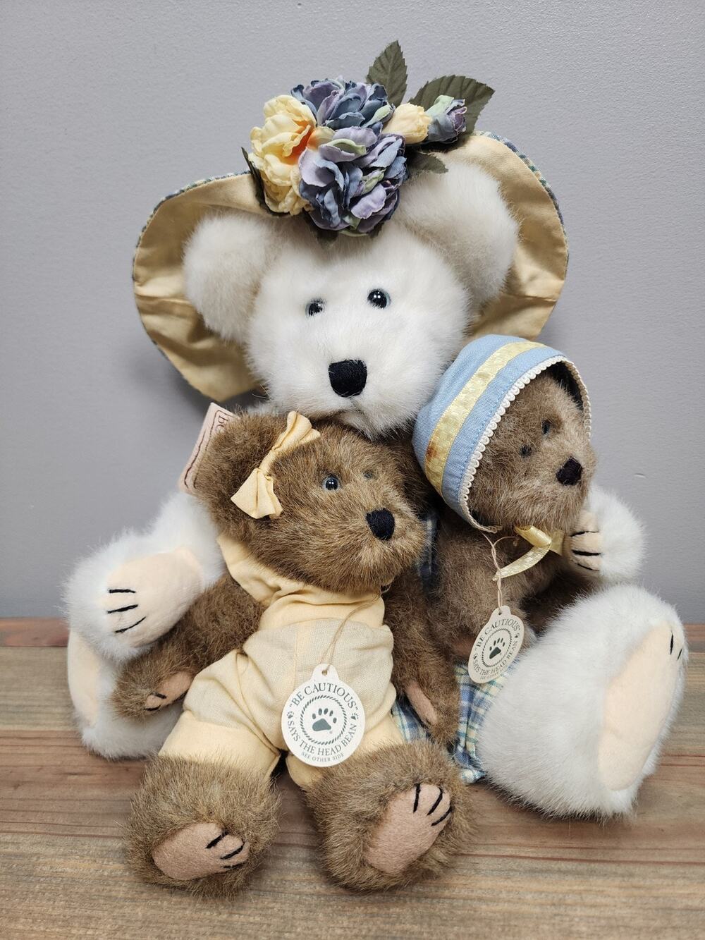 Boyds Bear Plush #919808 BETTY LOU, CLEMENTINE & BABY JOSIE McCOY